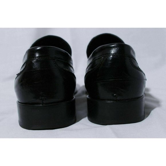 Paolo Iantorno Men\'s Black Eel Skin Penny Loafer 9 main image 11